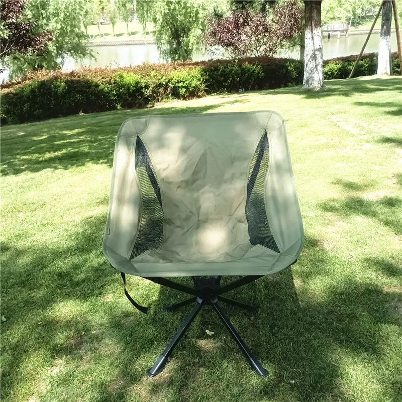 Portable Outdoor Folding Chair Rotating Camping Chair Ultra Light Aluminum Alloy Material Beach Chair Fishing Chair