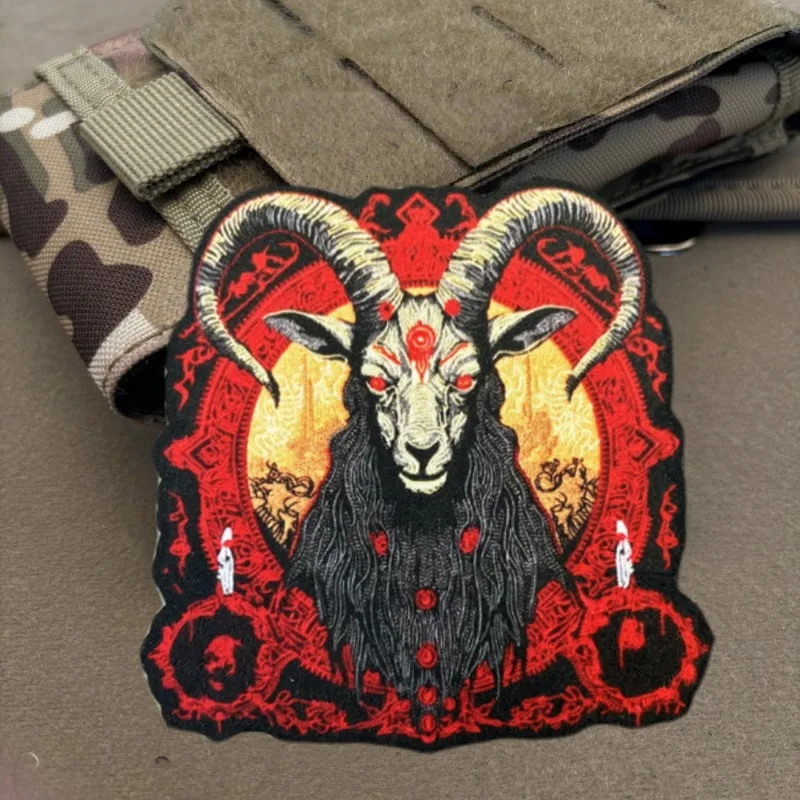 Evil Goat parche táctico con velcro morale para mochila y ropa
