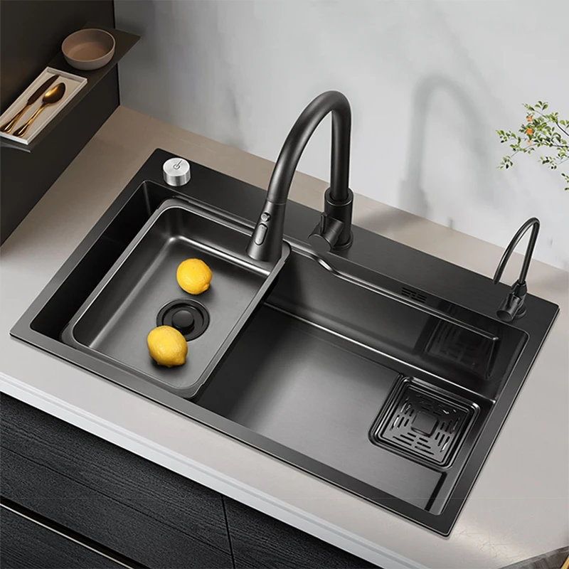 Dishwashing basin, kitchen, single tank, nano stainless steel sink, basin under the table, sink, dish sink, vegetable sink