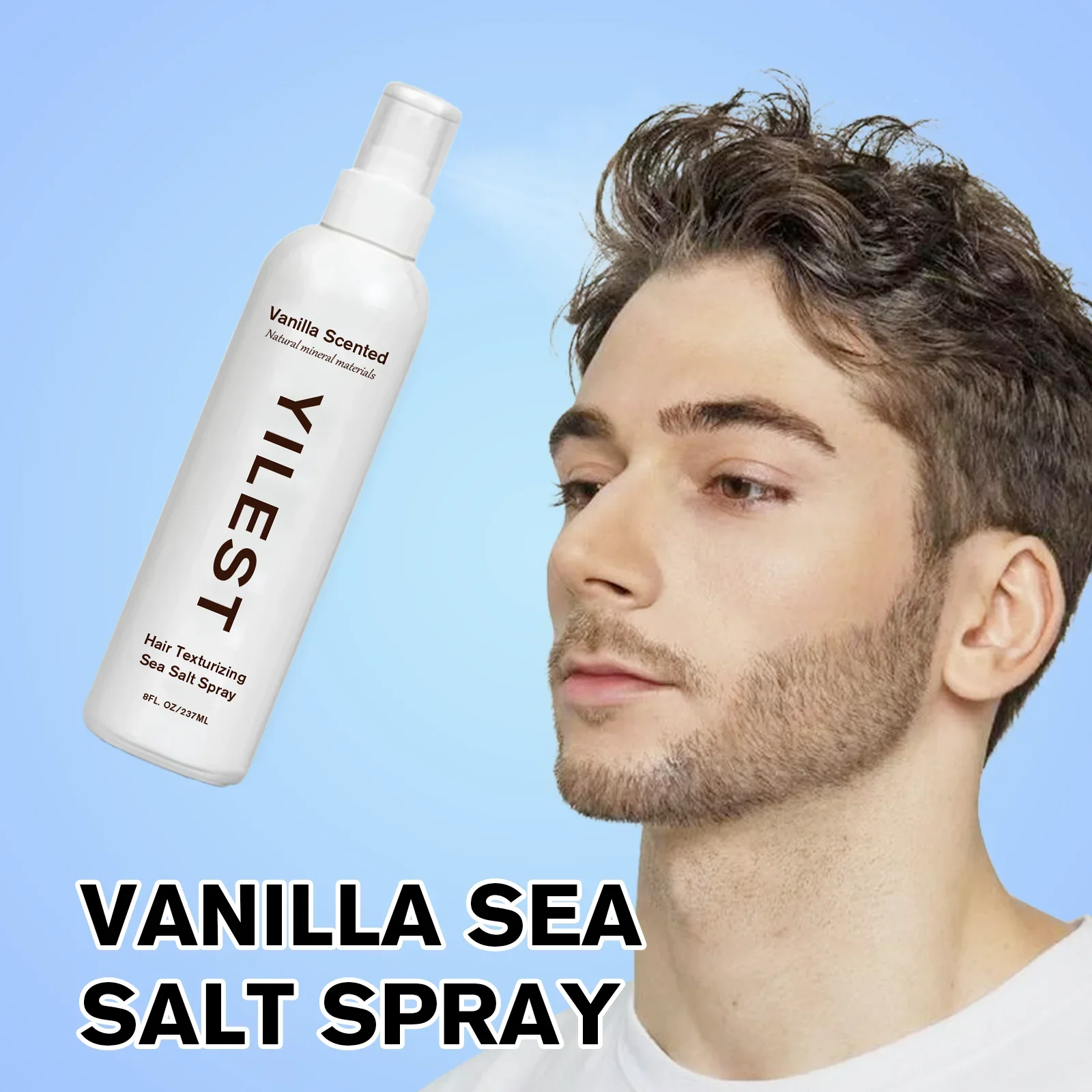 

Hair Texturizing Sea Salt Spray, Invisible Root Lift for Fluffy Thick Texture, Long-Lasting Oil Control & Volume, Portable