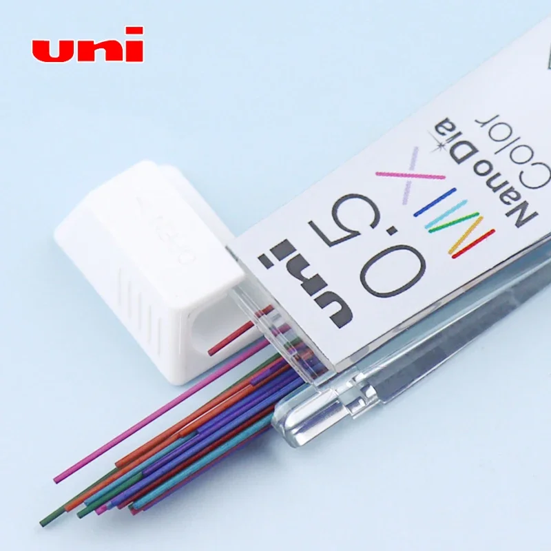 8tubes Japan UNI Automatic Pencil Color Lead Nano Dia 202NDC High Quality Not Easy To Break 0.5mm