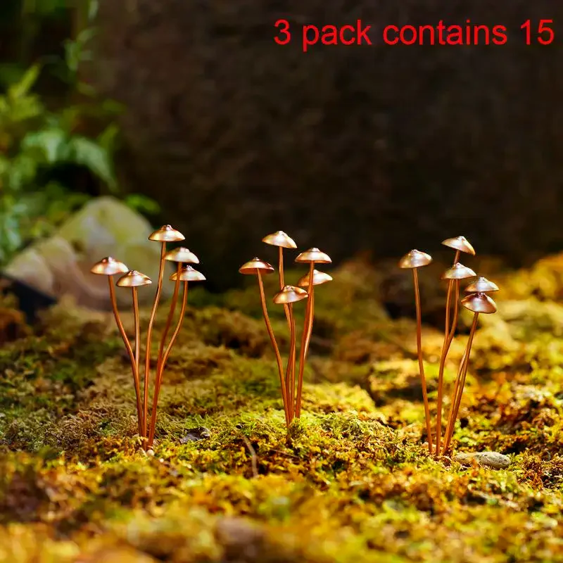 

1/2/3 шт. креативные грибы, металлические декоративные садовые колья, уличный сад, двор, атмосфера, украшение в горшках с цветами