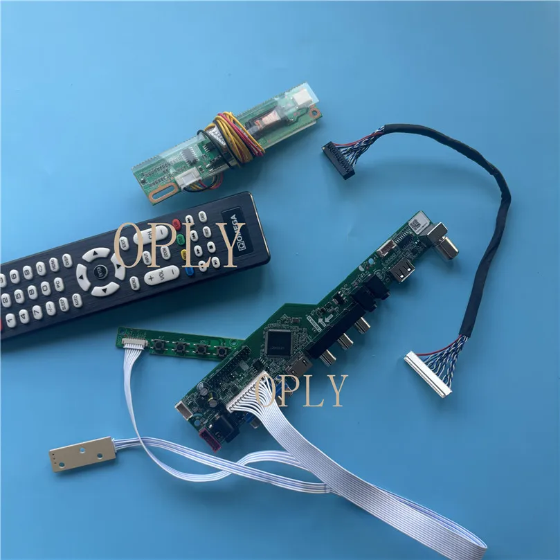 TV Controller board kit VGA USB for LP171WU1 17.1" 1920X1200 LCD panel AV  monitor screen HDMI-compatible RF Display Monitor