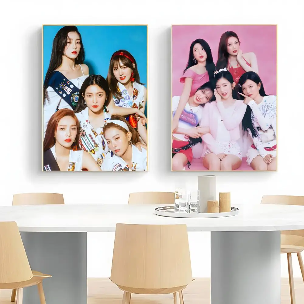 1PC R-Red Velvet Poster Wall Art Print Poster Decorative Mural Home Decor Gift Unframed