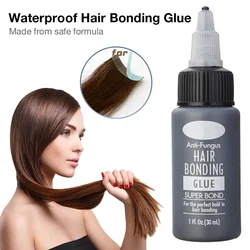 30ml ferramenta de peruca adesivo líquido cílios postiços peruca cola fácil aplicar salão extensão do cabelo à prova dwaterproof água profissional invisível bond