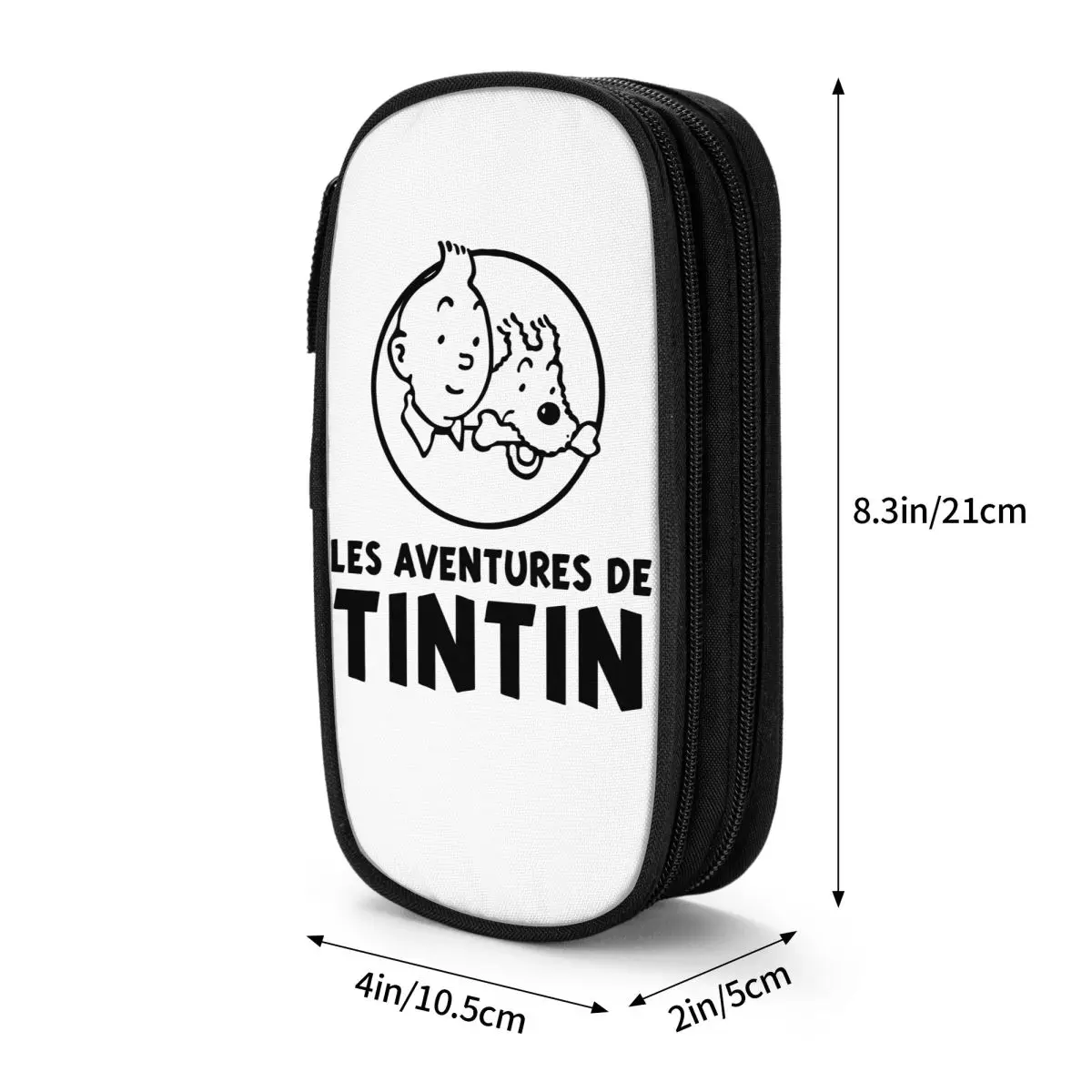 Estuche de lápices de estaño clásico para adolescentes, bolsa de lápices para estudiantes, bolsas de gran capacidad, suministros escolares, papelería con cremallera