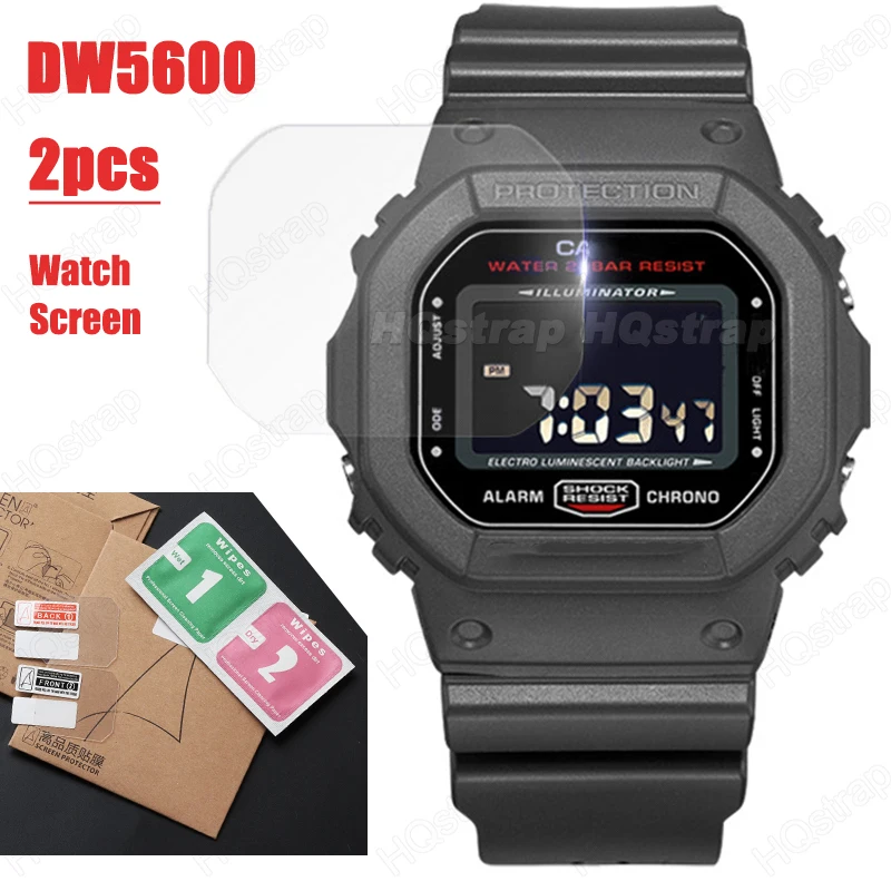 

2 шт. защитные пленки для часов Casio DW5600, спортивные часы, прозрачная мягкая пленка с защитой от царапин, аксессуары для часов