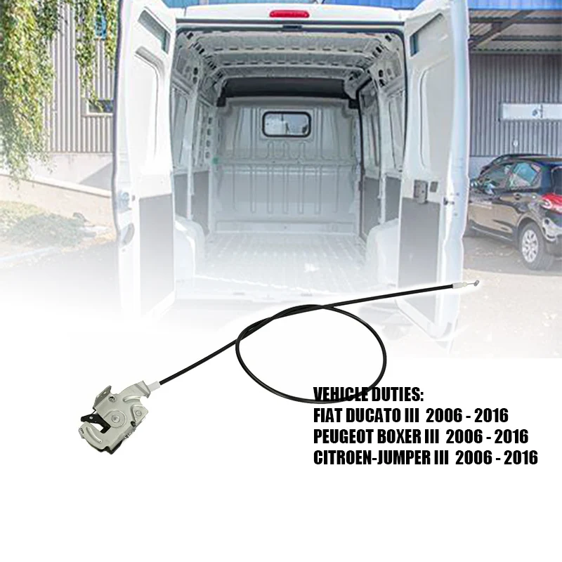 Suitable for Fiat Ducato Peugeot Boxer Citroen Relay Rear Short Door Upper Left with Cable Door Lock 1345912080 1362414080