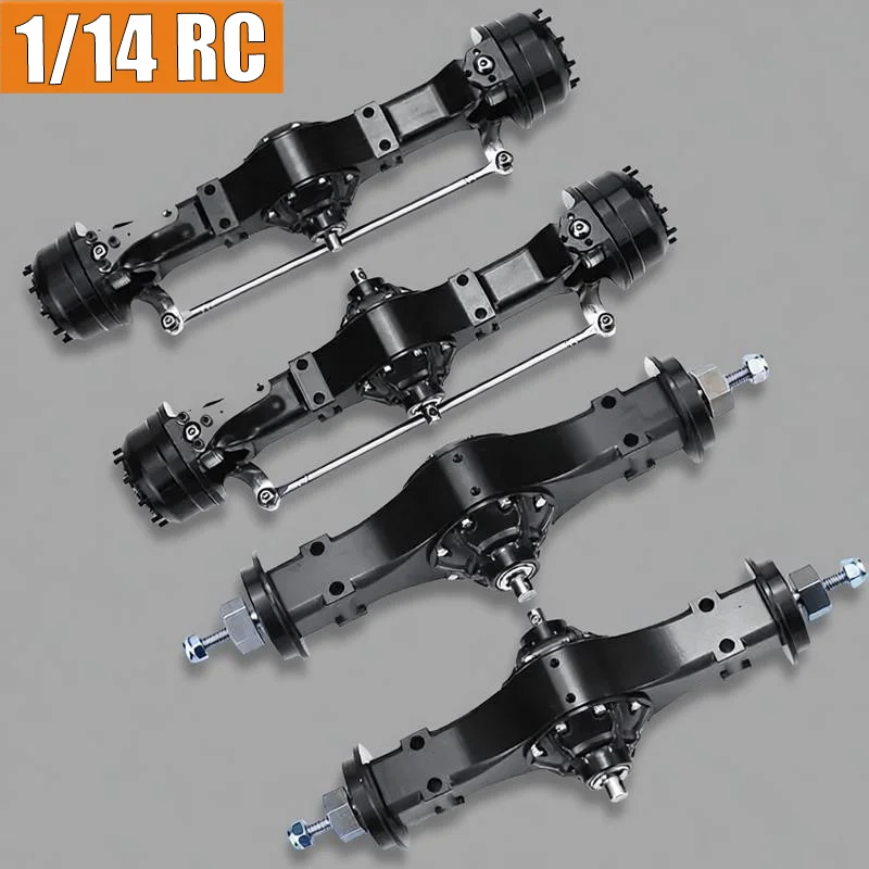 RC Dump Truck Simulation Metal Axle Without Lock 8X8 6X6 Suit for 1/14 Tamiya SCANIA 770S R620 VOLVO BENZ Arocs MAN TGX Car