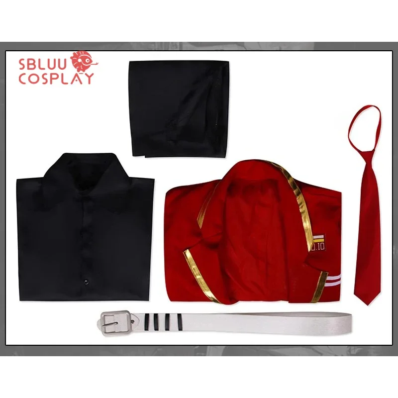 SBluuCosplay دانتي تأثيري حلي شركة ليمبوس تأثيري معطف أحمر طويل دان تي موحدة البدلة الرجال النساء حفلة الهالوين كرنفال