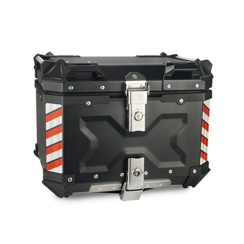 45L Luggage Side Trunk Maletero Motorbike Aluminum Accessories Top Motocross Moto Motorcycle Tail Box