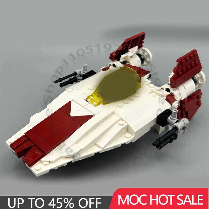 

Star Battle 242 PCS Creative Assembly Building Blocks A-Wing 75432 Alternate Model Kid Educational Display toys Christmas Gifts