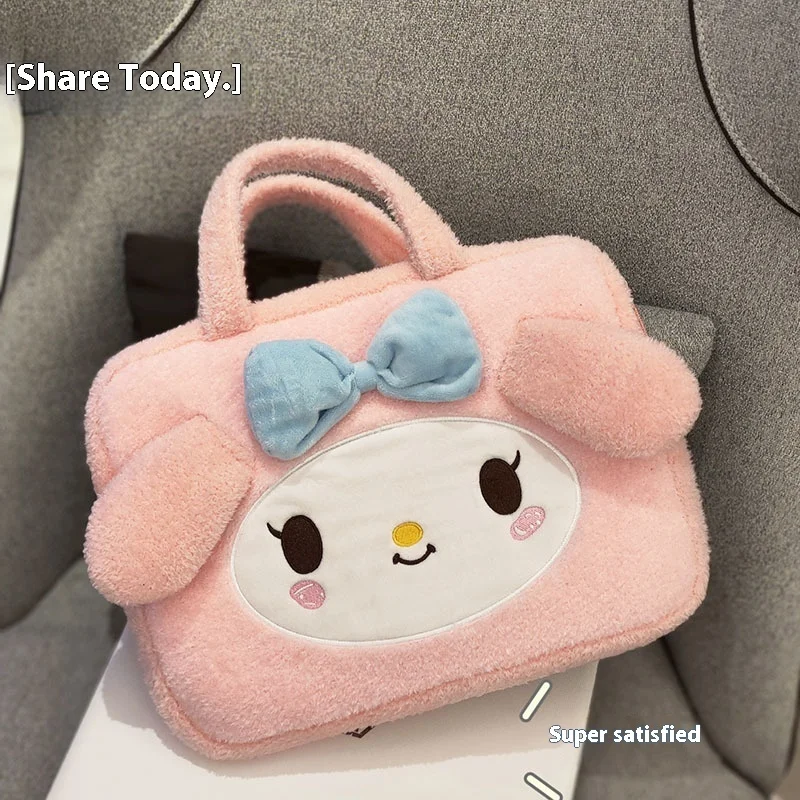 Laptoptas Anime Perifeer Zacht Fluweel Groot Nieuw product voor studenten Schattige roze damestas voor 14-inch en 16,1-inch laptops