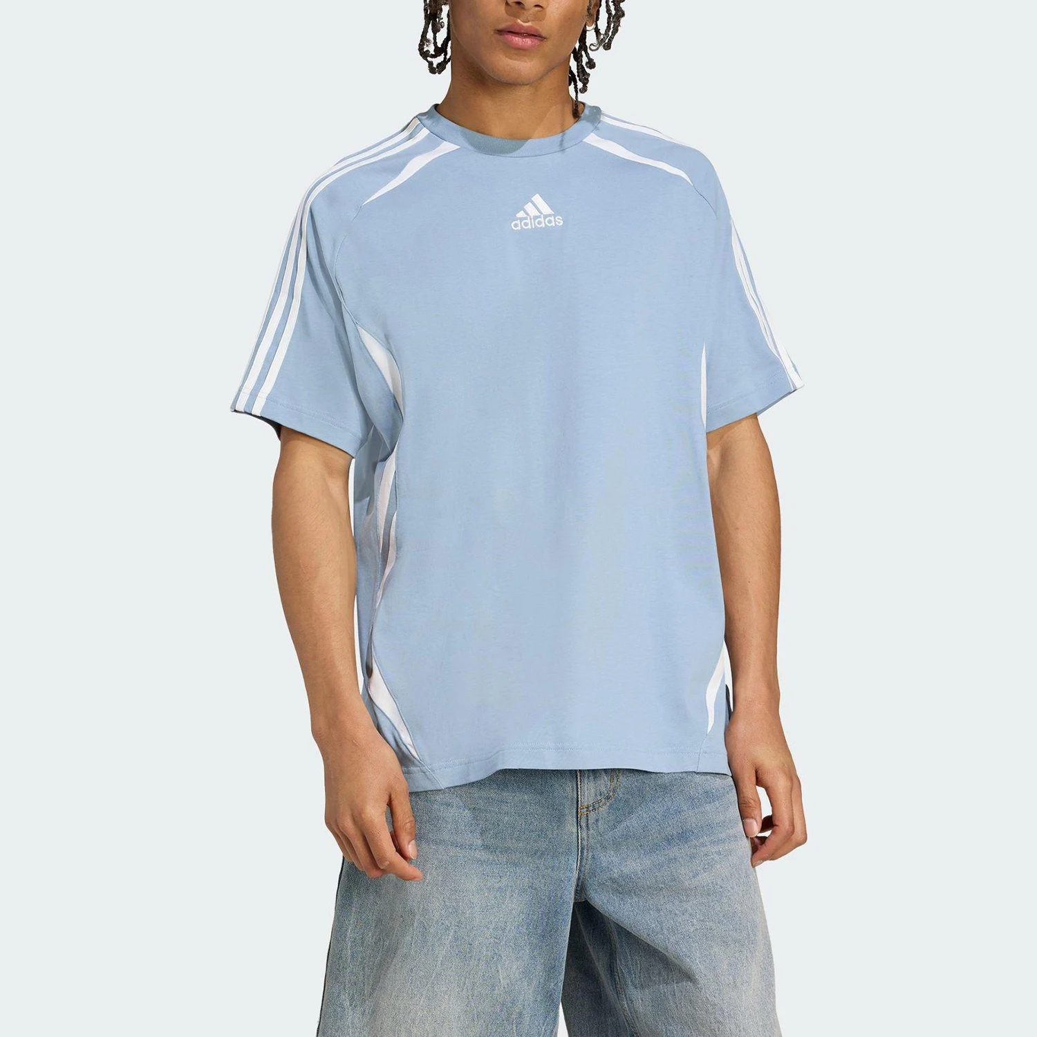 

Adidas genuine summer men's football casual short sleeved KE0144