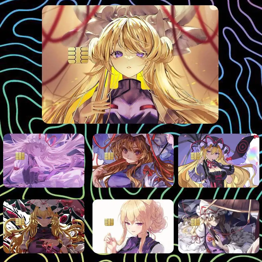 Yakumo Yukari Touhou Project  Sticker Film Tape Skin for Credit Card Debit Card Cartoon Waterproof Stickers