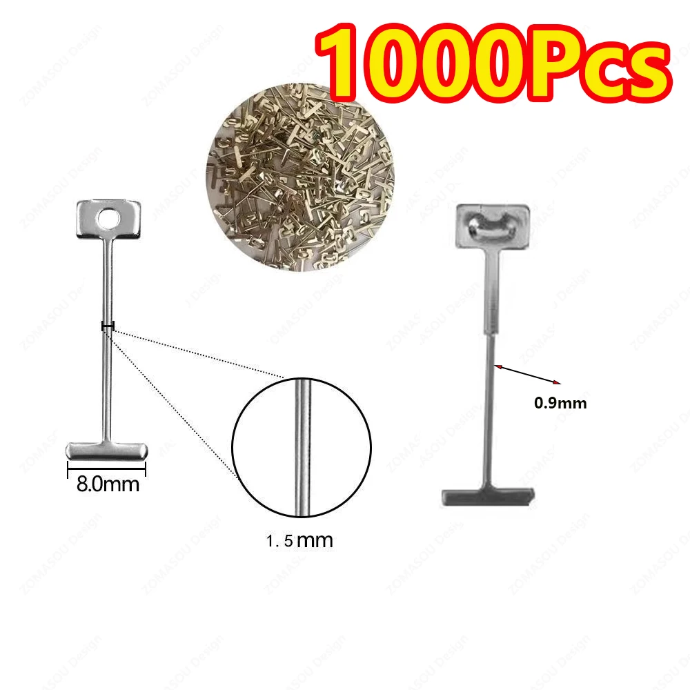 Aiguilles en acier de remplacement pour carrelage, 50 à 1000 pièces, pour système de nivellement en céramique, Clips, entretoise de cale, outil de Construction pour la pose de carrelage
