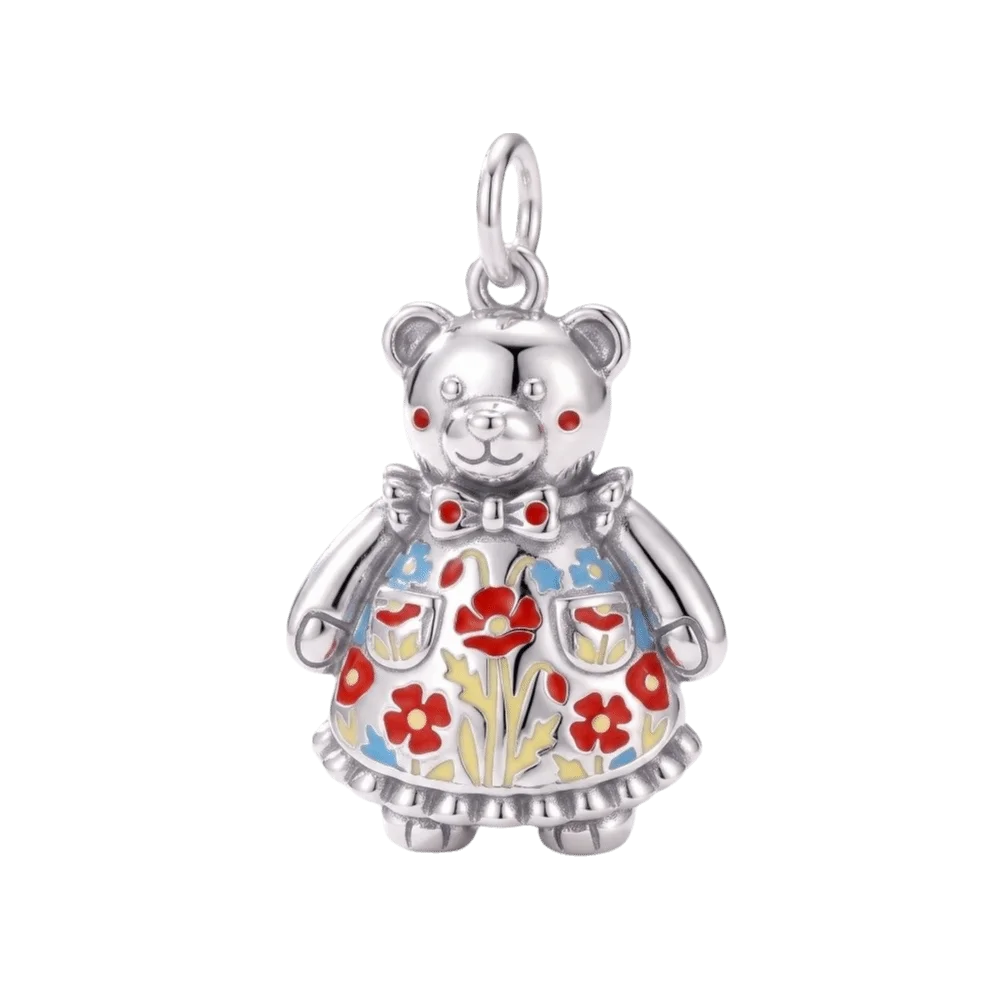 Stainless Steel Cartoon Pendants Miniture British Theme Jewelry Making Charms London Theme Enamel Material DIY Charm Gift Giving
