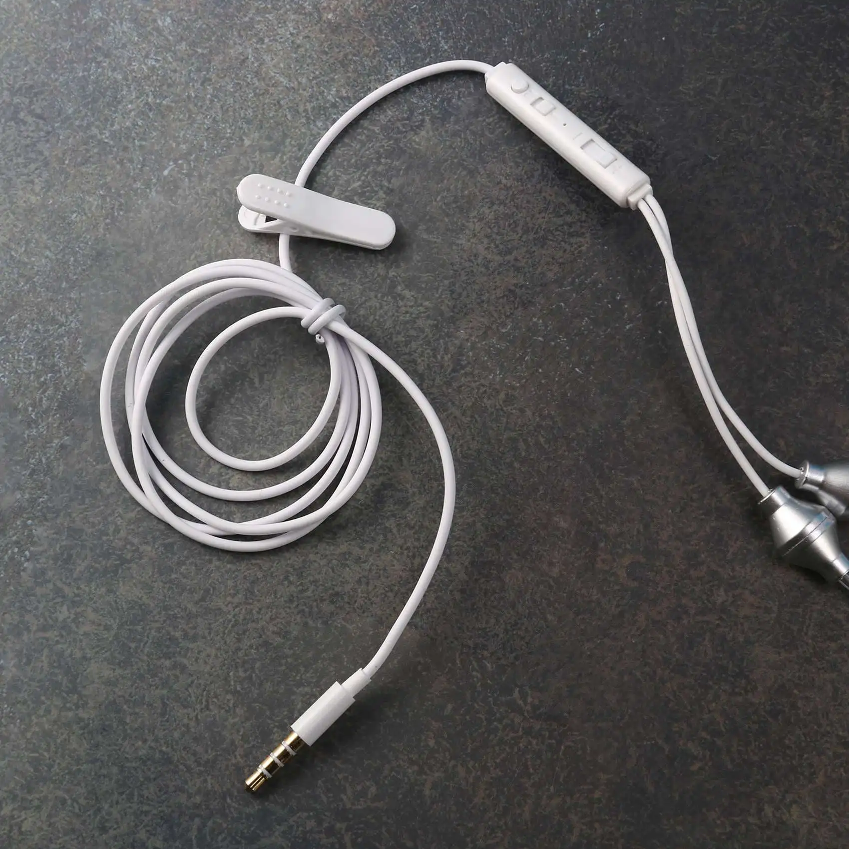 품질! 안티 방사선 바이노럴 이어폰 스테레오 헤드폰(마이크 포함) 범용 3.5mm 소음 차단 에어 튜브 어쿠스틱