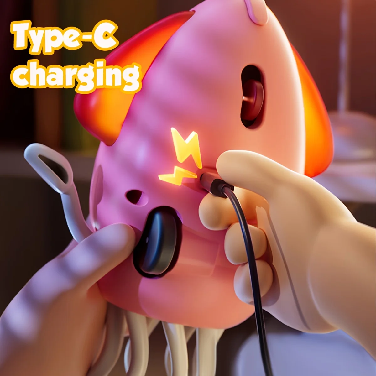 Interactive Dancing Squid Toy with Lights and Music USB Rechargeable Electric Stress Relief Fun Toy Ideal for Christmas Gifts