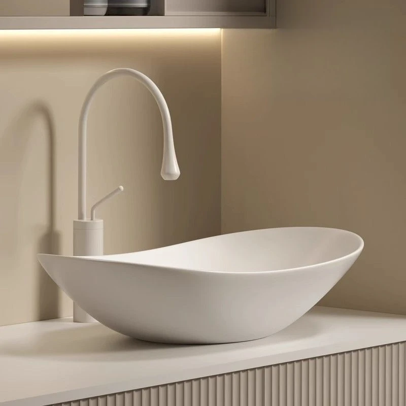 

High-end matte ingot table wash basin ceramic washbasin bathroom balcony bathroom