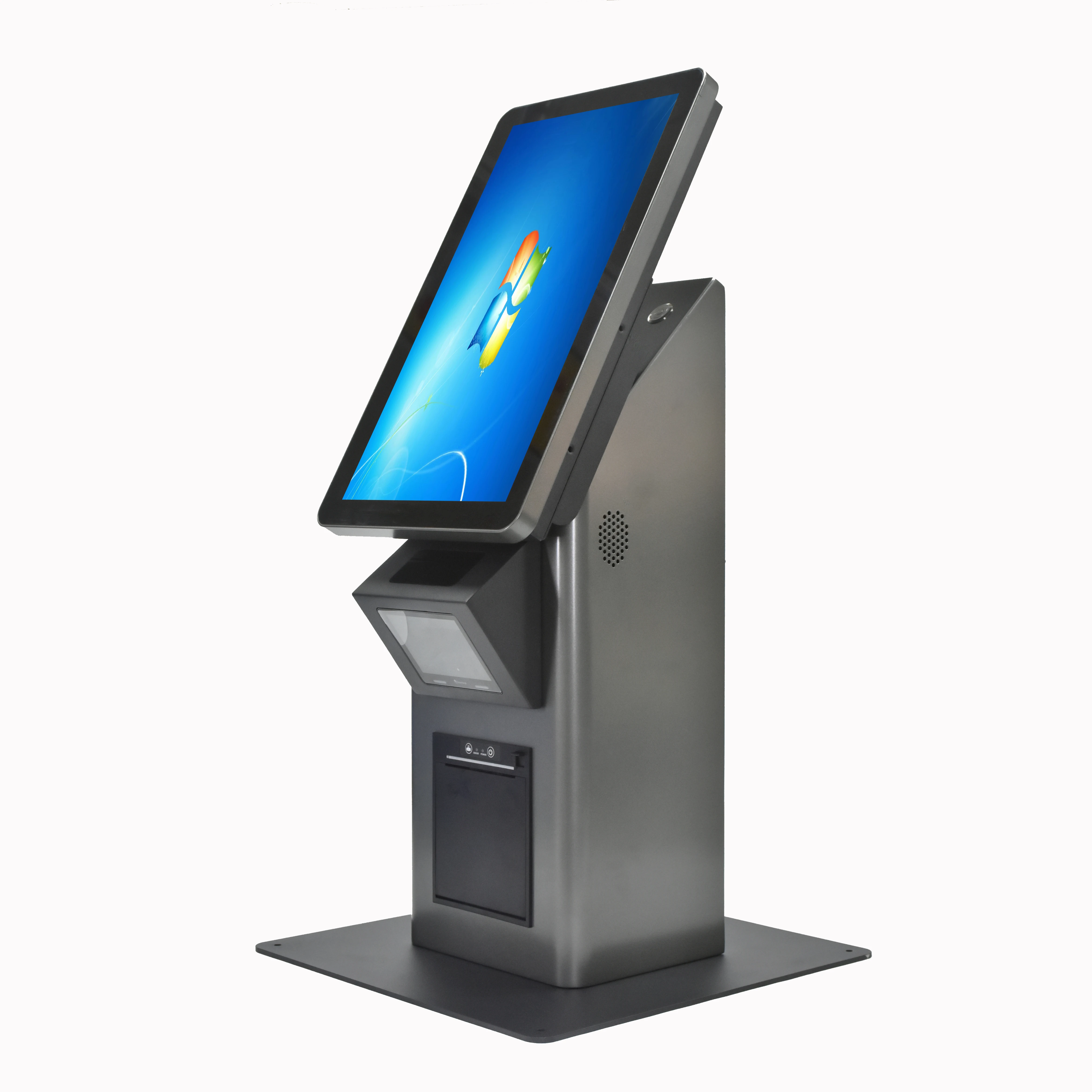 15.6 Inch Self-Service Cash Register Kiosk POS Touch Screen Desktop Payment Cashier Machine With Thermal Printer and QR Scanner