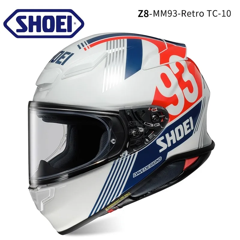 

Shoei Z8 93 Retro TC-10 Full Face Helmet RF-1400 NXR2 Motorcycle Helmets Riding Motocross Racing Motobike Helmet