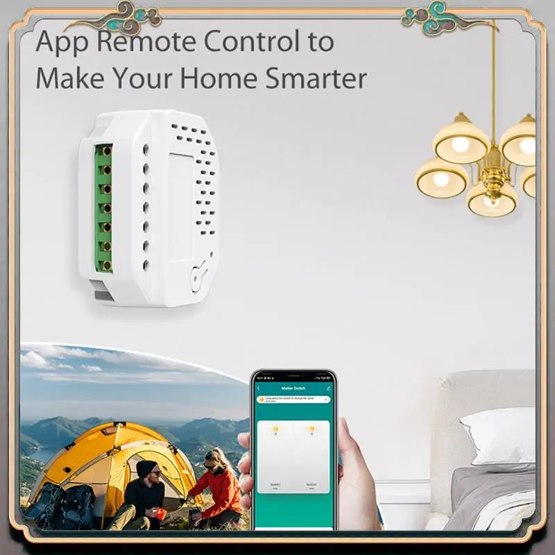 

A46M-Tuya Matter Wi-Fi модуль умного переключателя реле работает с Homekit и умным релейным переключателем Tuya Smartlife Tuya, простая установка