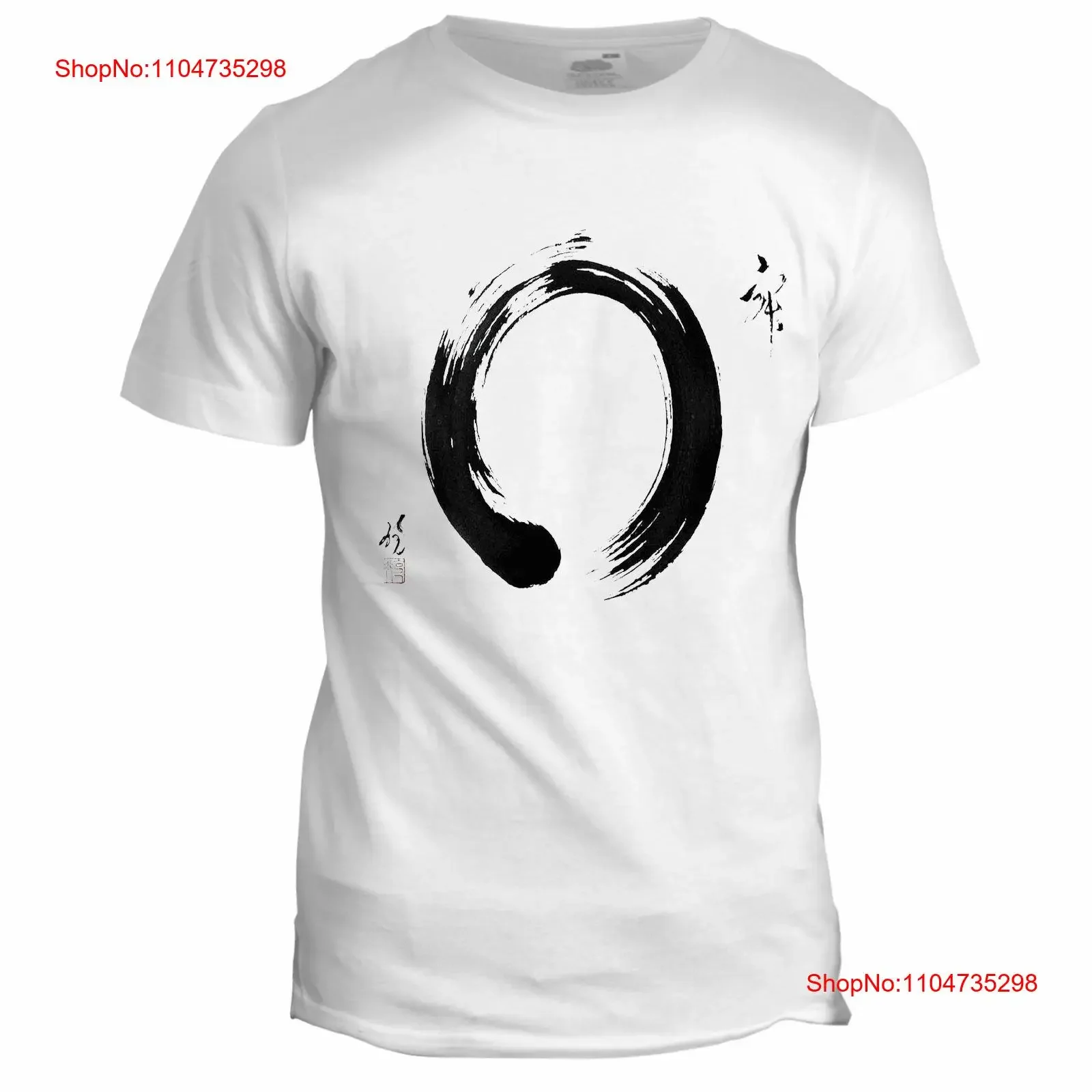 Japanese Enso Circle T Shirt Japan Calligraphy Buddhism Yogo Zen 1 Dad Mum vintage Washed Stylish Top For Everyday Wear