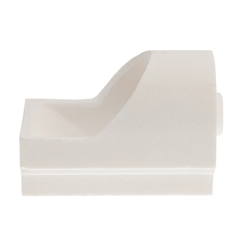Quartz Crucible 2# Asymmetric Small Hooded for Jewelry Metal Casting Tools Multi use Centrifugal Accessories Casting Machine