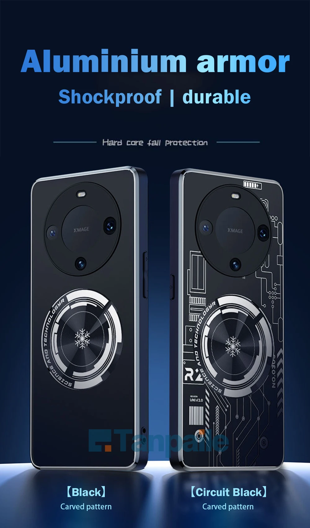 Magnetic Cooling Phone Case For Huawei Mate 60 Pro 50 40 30 Shockproof Copper Heat Dissipation Metal Back Cover