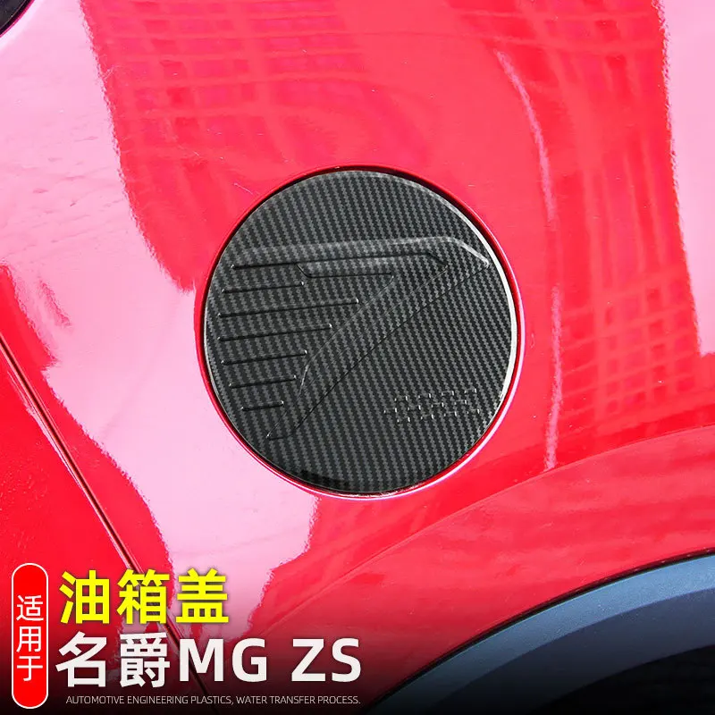 

For MG ZS 2024 + Fuel Gas Tank Cover Gasoline Trim Frame Oil Cap Car Styling Protector Decoration Accessories Exterior Sticker