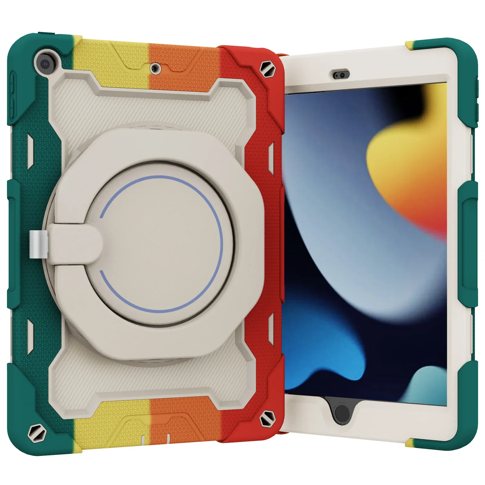 

For iPad Air 5 4 10.9 2022 10.2 2021 9th 2019 7th 2018 9.7 Air 1 2 3 Pro 10.5 11 2020 Mini 4 5 6 Kids Case Shockproof Cover #S