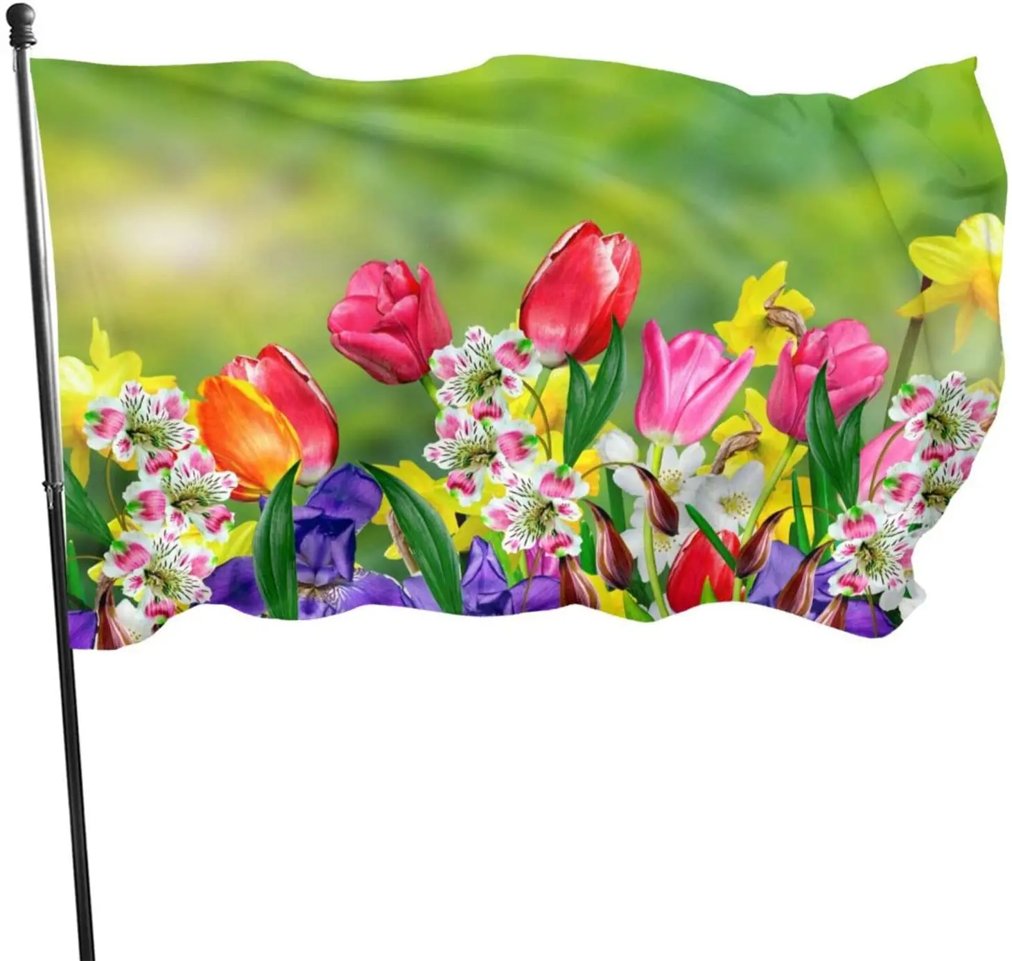 

Spring Summer Flowers Daffodils and Tulips Outside Flag for Yard Garden Lawn Holiday Gifts for Women Gift Indoor Outdoor Decor