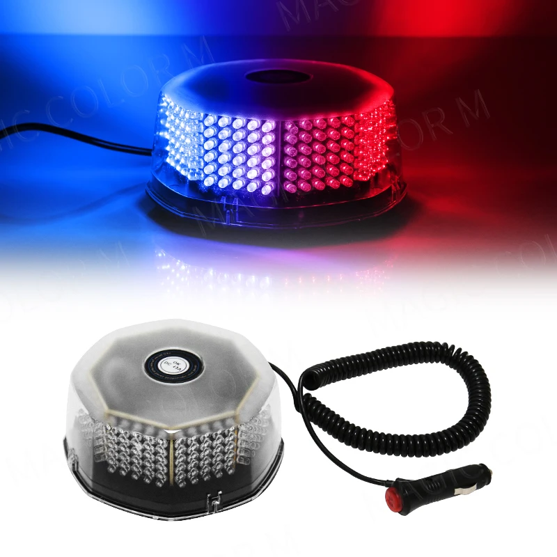 240 LED Bulbs Roof Car Strobe Warning Lights Magnetic Mounted Flashing Emergency Beacon Signal Lamp