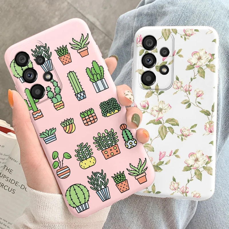 Cutensil Daisy flowers Phone Cases For Samsung Galaxy A51 A71 A50 A70 A32 A23 4G A52 A72 A53 A73 A33 S22 S23 S24 Ultra Cover