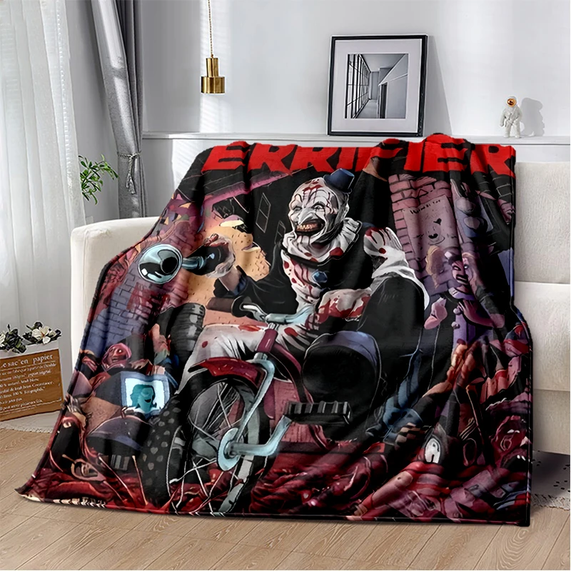 29 Style Terrifier 3 Horror Clown Movie Film Cartoon Soft Blankets,Throw Blanket Comfortable Blanket for Picnic Beds Sofa Home