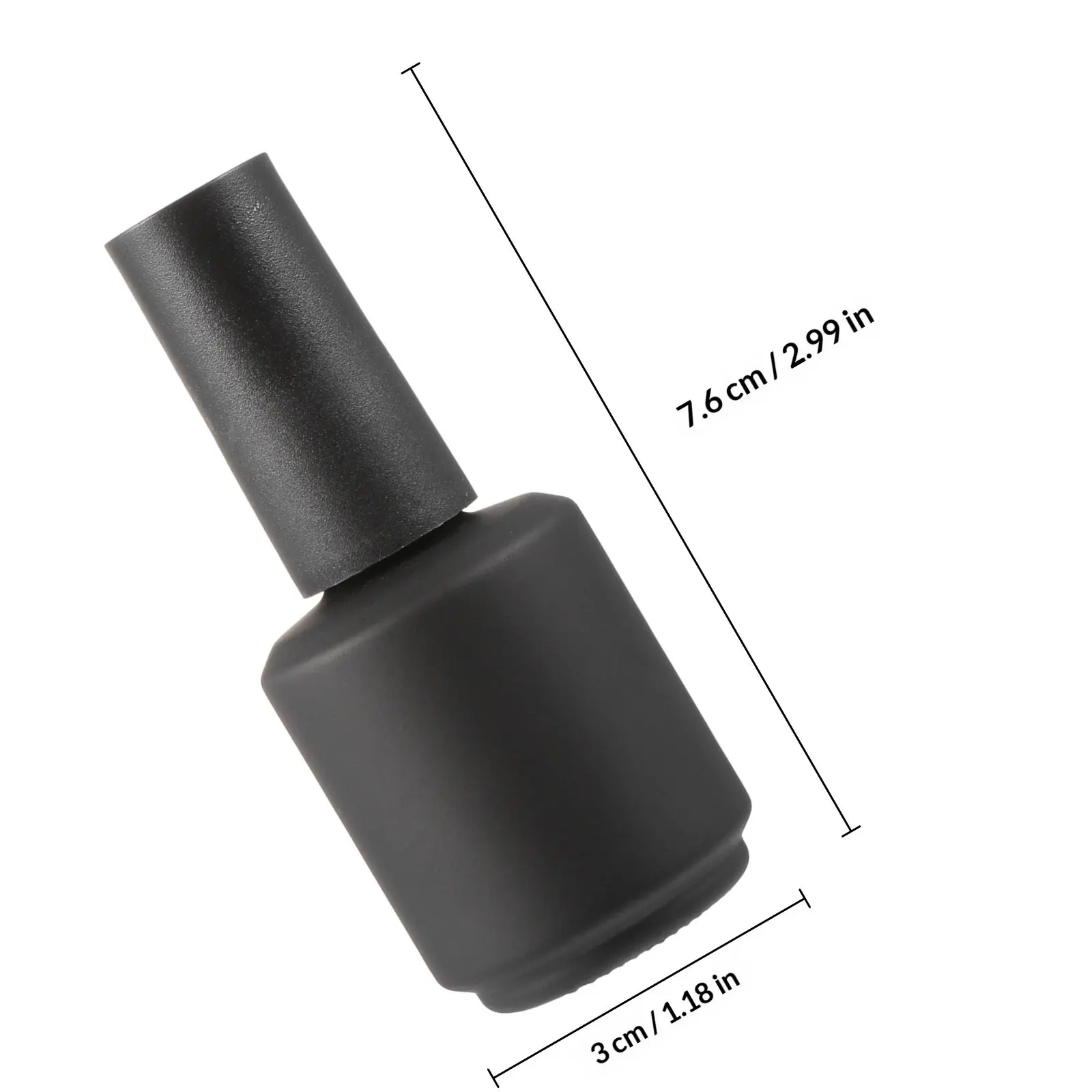 1Set Nail Polish Bottle Glass Empty Nail Gel Container Small Size Lightweight for Manicure Store Supplies Glass Empty Bottle