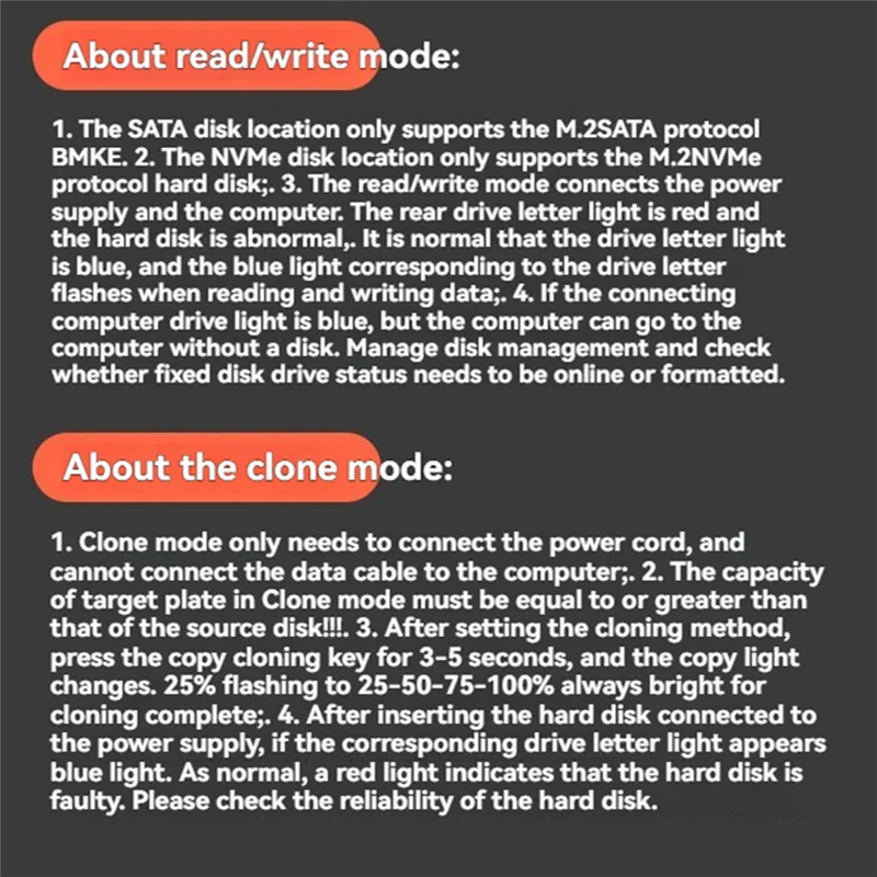 GW-M.2 SATA/Nvme Dual-Bay Festplatte Dockingstation Klon Offline Klon M.2 SSD Duplikator Datenübertragung USB3.1 US-Stecker