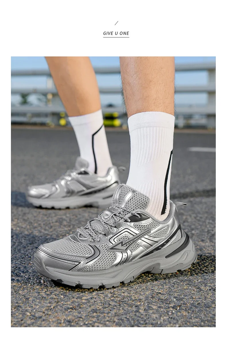 Retro-Sportschuhe, Gummisohle, rutschfest, zum Joggen, Laufen, verschleißfest, modische Fitness-Schuhe für Herren und Damen – Detail 7