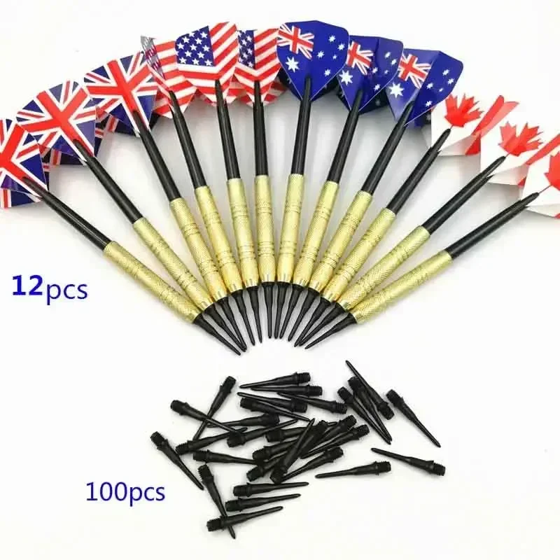 

12 PCS Electronic Dartboard Accessories Professional Safety 14 Grams Soft Tip Darts Set With Extra Plastic Dart Tip