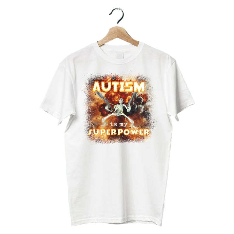 Autism Superpower Funny Skeleton T-Shirt Skeleton Meme Oddly Specific Shirt Offensive Gifts Shirts Cursed T Shirts