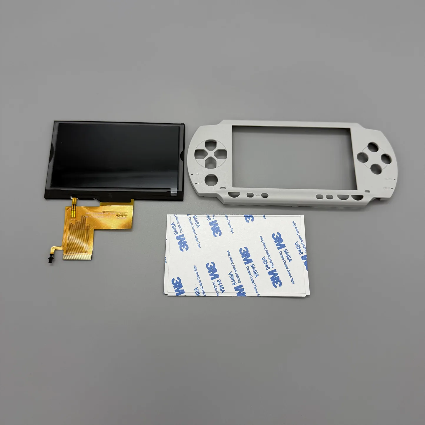 Vollständig laminiertes IPS-LCD-Display für Sony PSP1000 PSP 1000. Mit einer maßgeschneiderten Ersatz-Oberabdeckung.