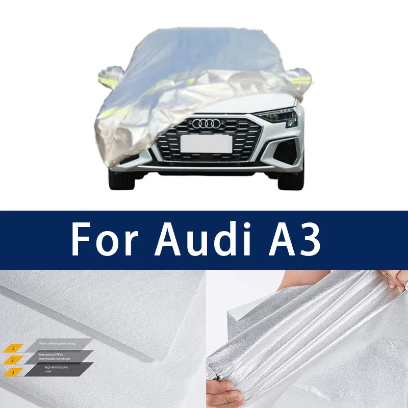 

Full car hood dust-proof outdoor indoor UV protection sun protection and scratch resistance For Audi A3 Sun visor windproof