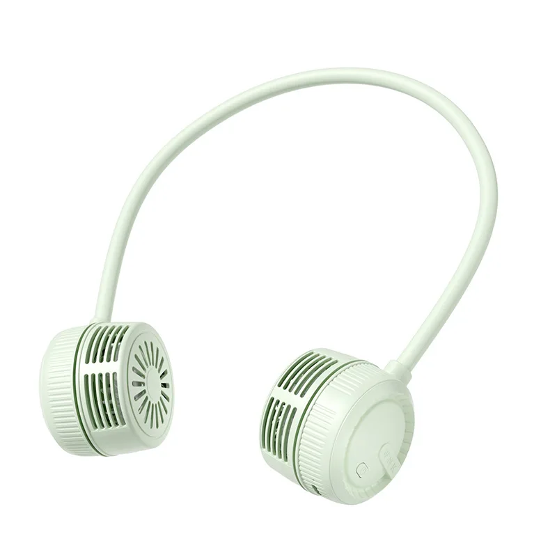 Foldable Neck Hanging Fan Silent Portable Mini High Capacity Battery USB Rechargeable 360 Degree Rotation Air Conditioning Fan