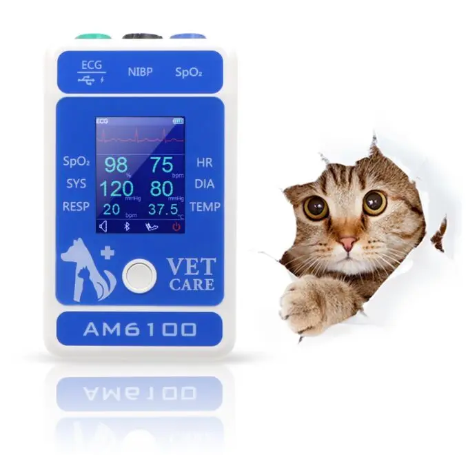 Veterinary Patient Monitor AM6100 Vet Medical Clinic Equipment for animal portable