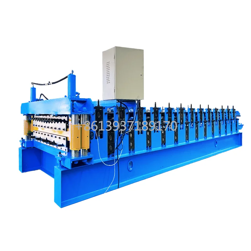 Customized Double Layer Stud Track Door Frame Roofing Sheet Roll Forming Machine