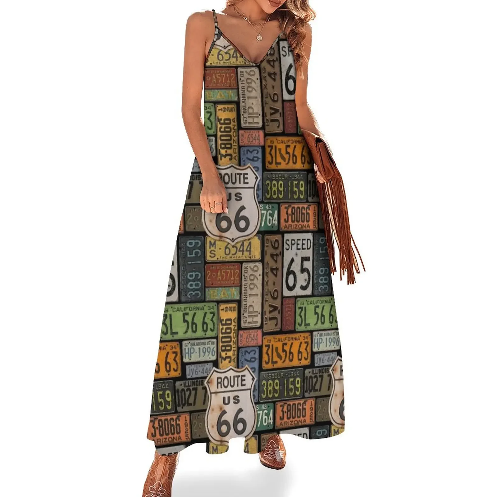 

Route 66-JP3937 Sleeveless Dress luxury dress dresses for women 2025 Dress for girls Dresses for wedding party