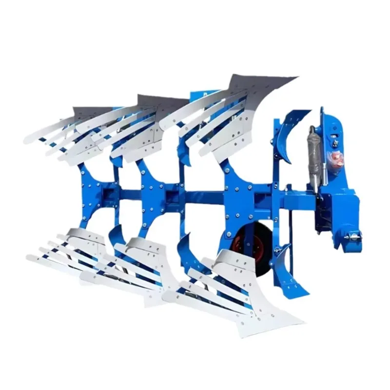 Multi-color reversible plow tractor-type agricultural machinery for efficient soil retrieval and multi-tillage