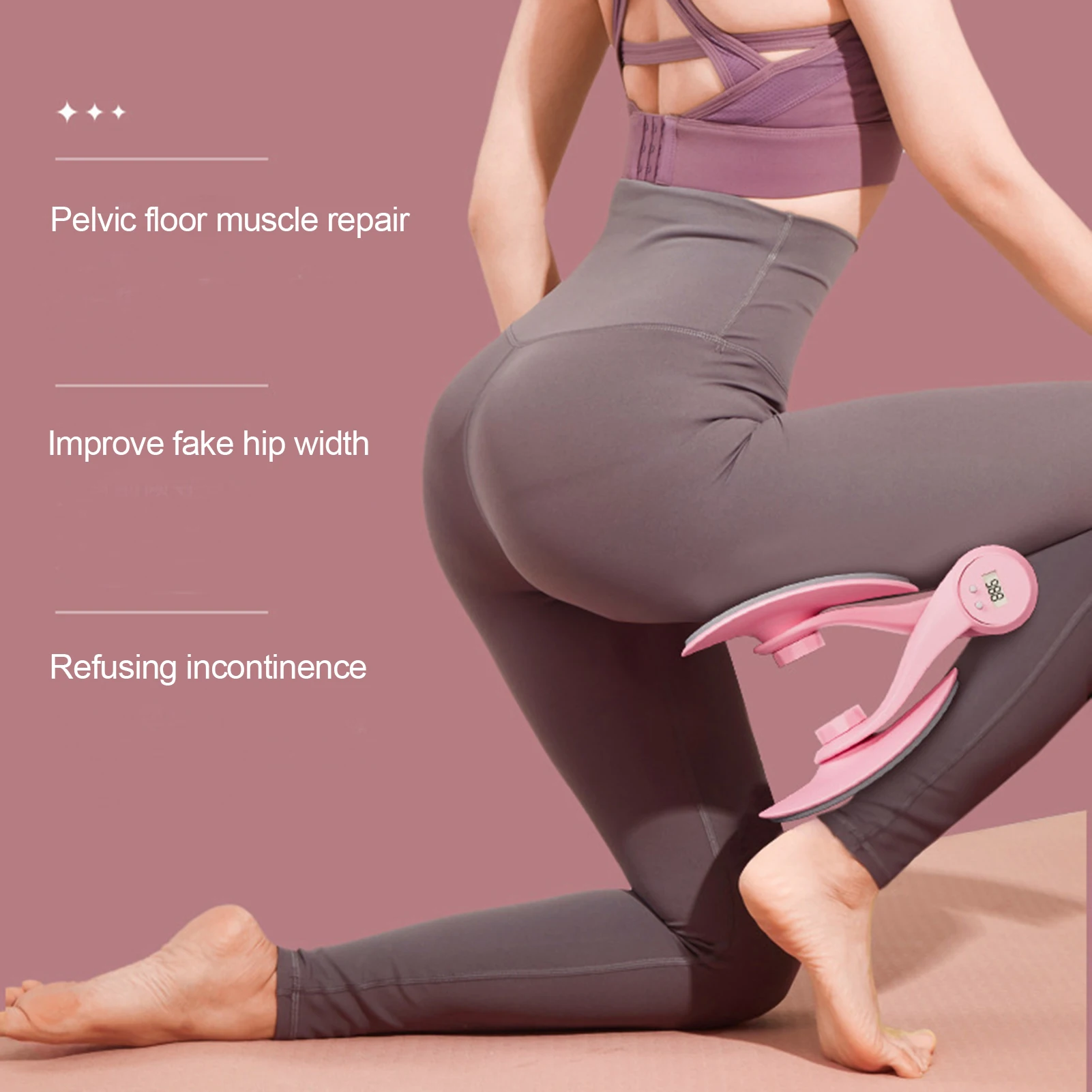 

Pelvic Floor Muscle Leg Clamp For Women Yoga Pilates Leg And Hip Muscle Training Equipment Fitness Body Shaping Accessories