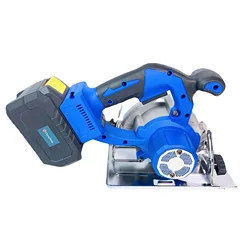 Deep bluefive inches brushless electric circular saw cutting 01Makita Battery